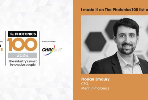 Florian Emaury named in Photonics100